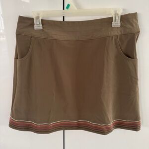 Nike Golf Brown Skort with Red and White Accents